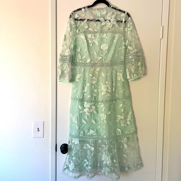 Ted Baker London | Dresses | Ted Baker Mint Midi Lace Dress Size 3 Nwt |  Poshmark